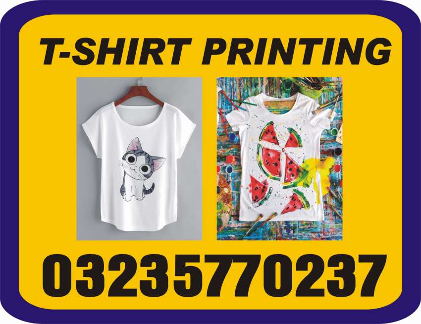 Tshirt printing in Lahore