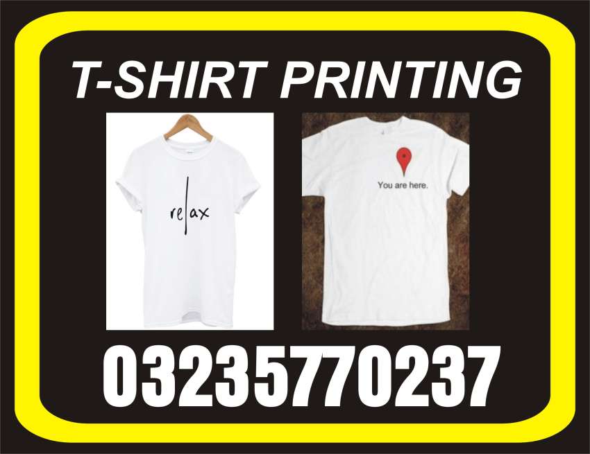 Tshirt printing in Lahore