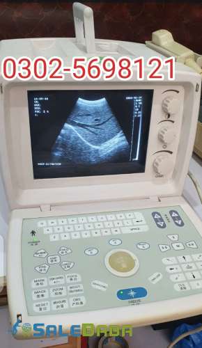 Portable ultrasound machine used