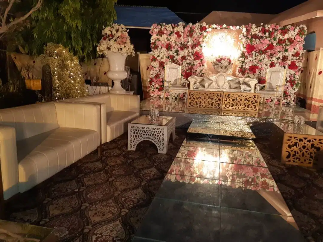 Catering on Wedding With Food,Flower Decoration,Stage,Lights,& ect...