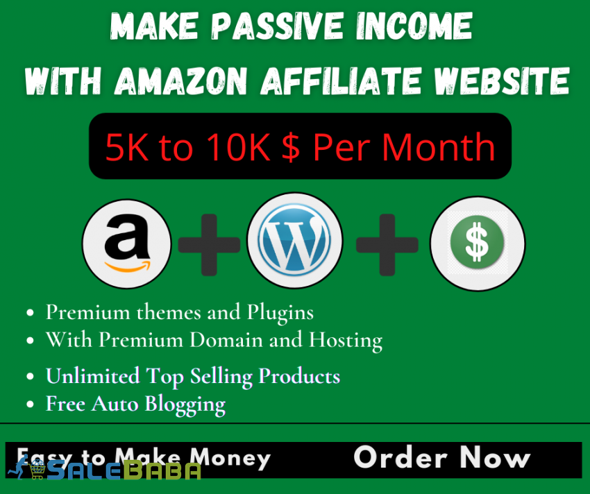 Make Passive Income  With Amazon Affiliate Website