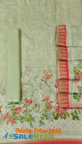 Unstitched Premium Embroidered Lawn by Bin Saeed