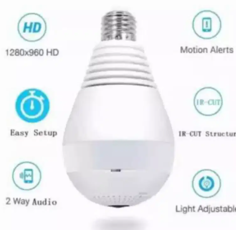 IP Wireless panoramic Bulb camera Available for sale