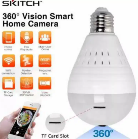 IP Wireless panoramic Bulb camera Available for sale