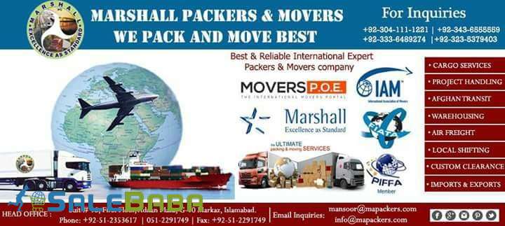 marshall packers and move international relocation services in karachi
