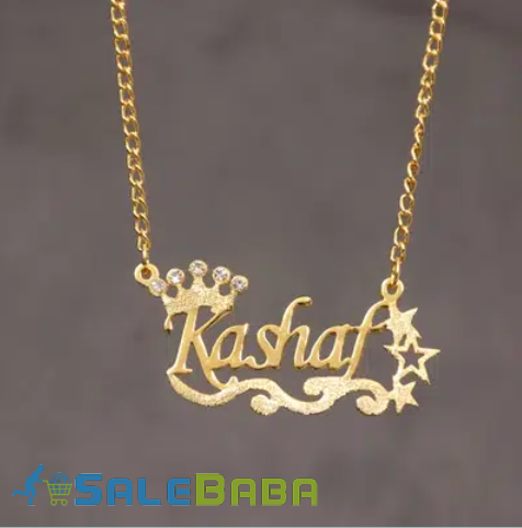 Name Necklace 24K Gold Plated Best Quality for Sale in Lahore
