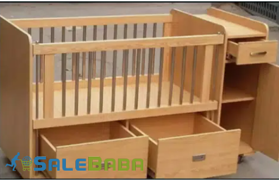 Baby cot laminated water resistant with wheels for Sale in Islamabad