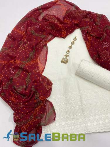 Chicken Shirt  Trouser Chunri Print Dupatta Including Neckline