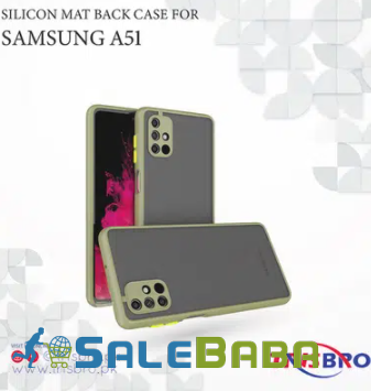 Silicon Mat Back Case  Samsung A51 for Sale in Lahore