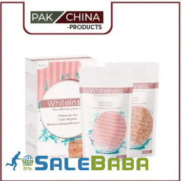 White Insta Face and Body Sponge Set  for Sale in Karachi