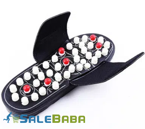 Reflexology Massage Slippers  Black For Sale in Hussainabad, Karachi