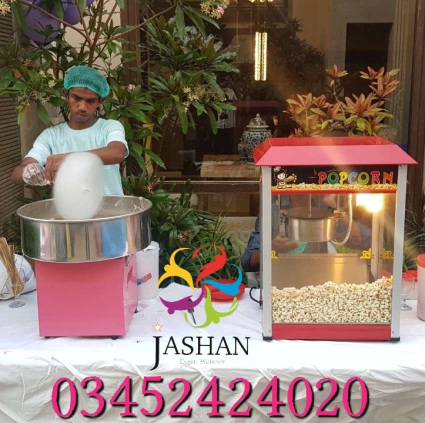 Candy floss Popcorn , Magician , Jumping Castle Balloons in Karachi for Events