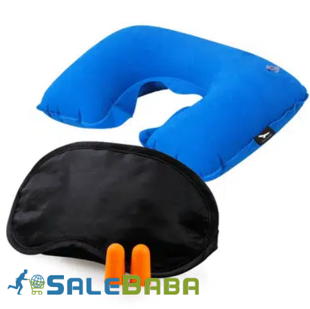 3 in 1 Travel Kit Tourists Neck Cushion Eye Mask Ear Plug for Sale in Lahore