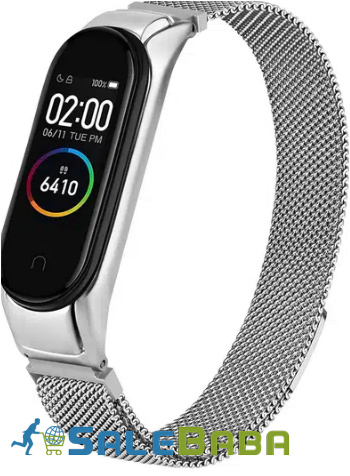 Mi Band 5 Belt Bracelet Loop Mesh Stainless Chain For Sale in PIDC, Karachi