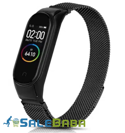 Mi Band 5 Belt Bracelet Loop Mesh Stainless Chain For Sale in PIDC, Karachi