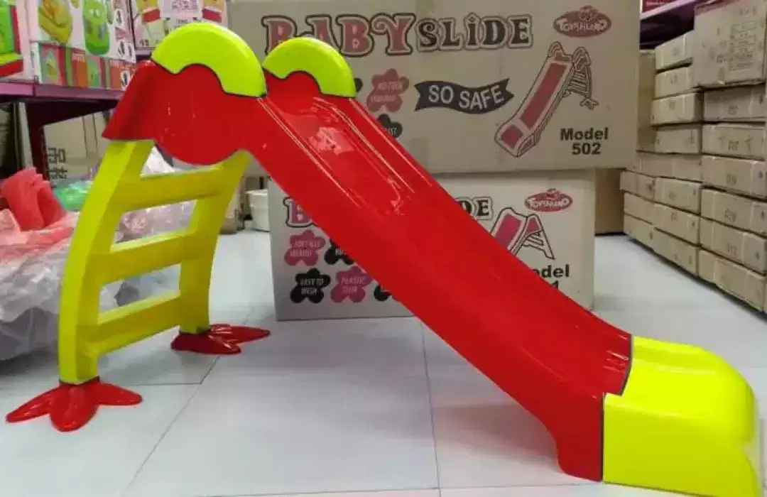 Baby slide made in China plastic material in door out door useable