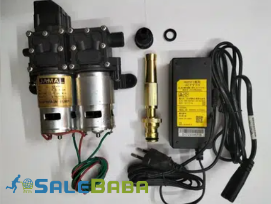 DC 12V Double Motor High Pressure Water Auto With Pump Adapter Nozzle