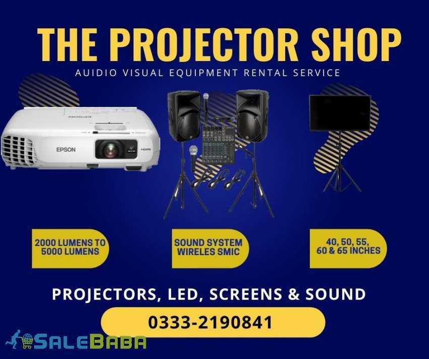 Multimedia Projector Rental  LCD on Rent  Speaker on rent