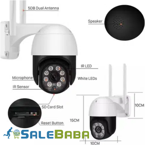 5MP PTZ WIFI IP Camera Outdoor Security Camera for Sale in Gulberg 3 Lahore