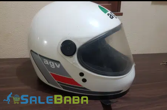 Vintage 1980s Full face White Helmet