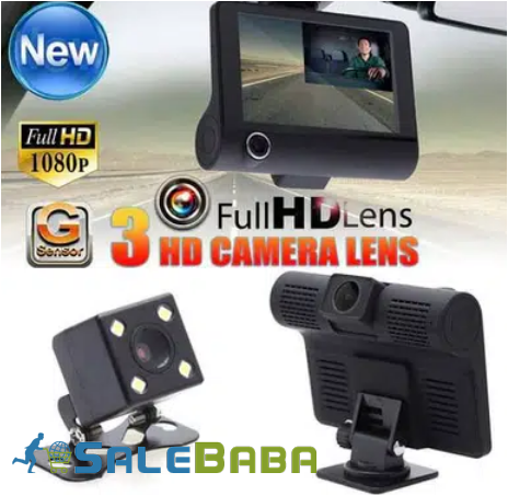 3 Camera Lens 1080P HD Car Rearview Mirror Car DVR for Sale in Lahore