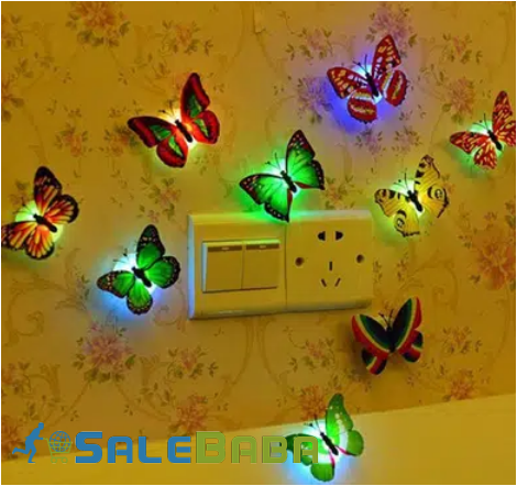 Glow In The Dark Led Butterfly Night Light Home Bedroom for Sale in Lahore