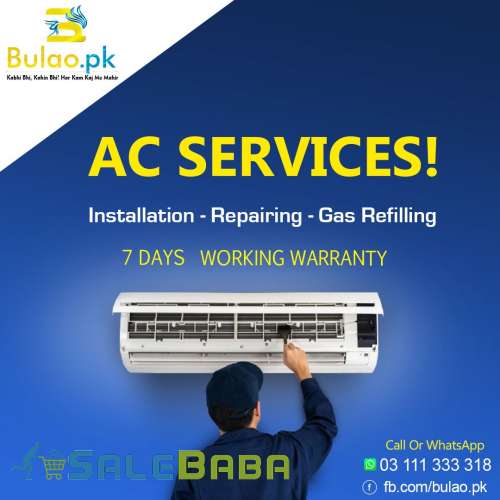 Book Professional  Experienced Certified AC Technician Now in Karachi with Bula
