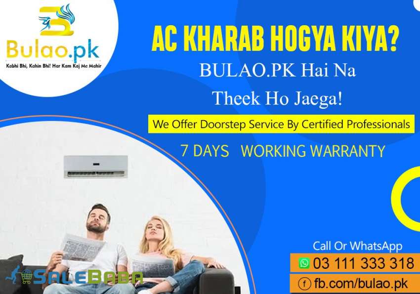 Book Professional  Experienced Certified AC Technician Now in Karachi with Bula