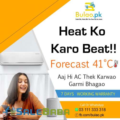 Book Professional  Experienced Certified AC Technician Now in Karachi with Bula