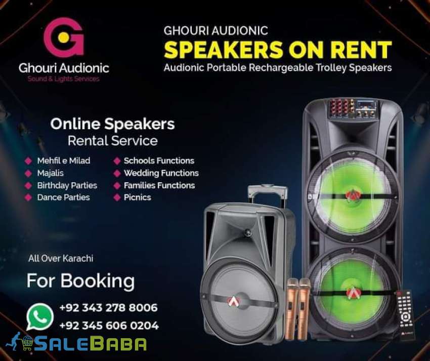 Speaker On Rent  Sound System Rental