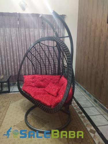 Metalic Era  Double Seater Swing Chair Jhoola with Stand, Cushion Set for Sale