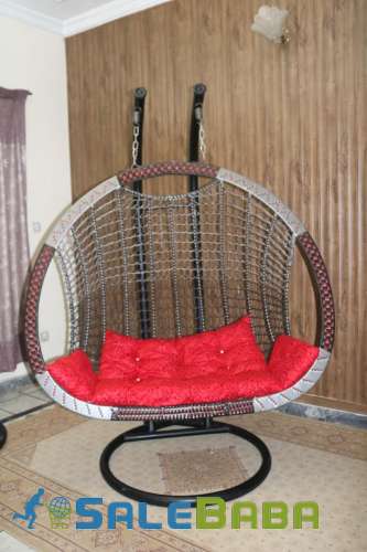 Metalic Era  Double Seater Swing Chair Jhoola with Stand, Cushion Set for Sale