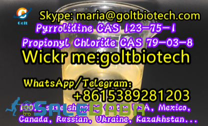 Bulk supply Pyrrolidine Cas 123751 Propionyl chloride Cas 79038 liquid 100