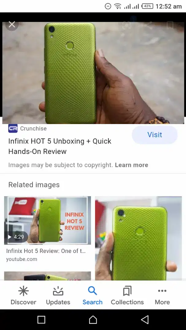 Infinix Hot 8 mobile avaiable for sale