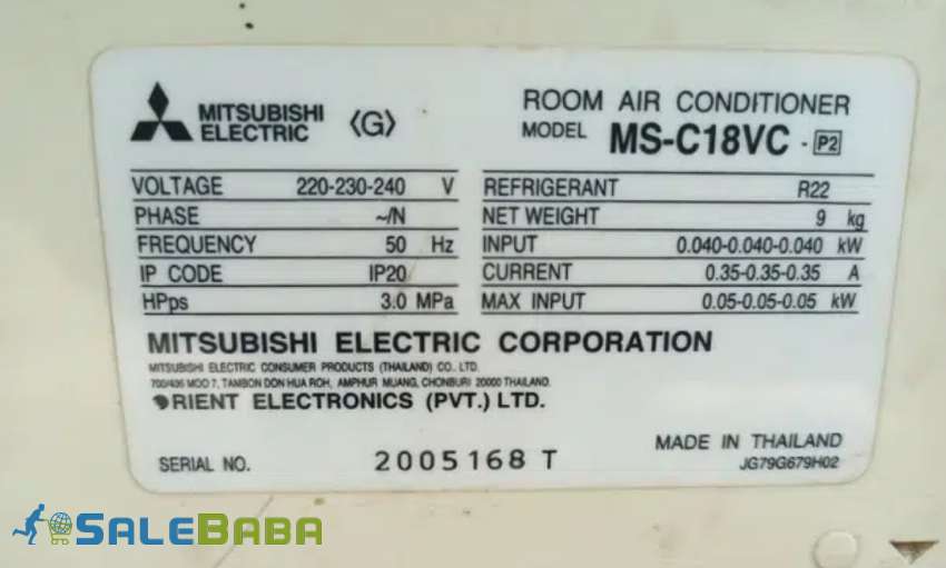 Mitsubishi Air conditioner 1ton ac