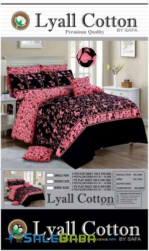 Export Quality Branded King Size Pure Cotton Bed Sheets