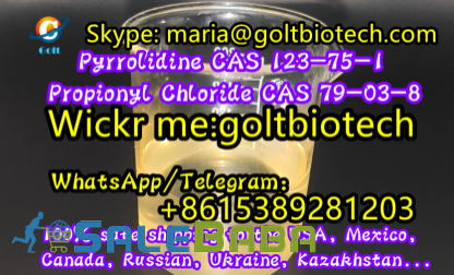 Buy Pyrrolidine Cas 123751 Propionyl chloride Cas 79038 Wickr megoltbiotech