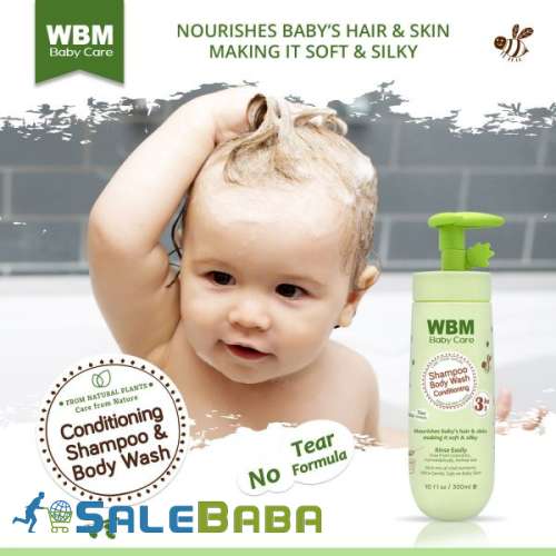 WBM Baby Care Baby Shampoo  Body Wash and Conditioner (3 in 1)  300 ML