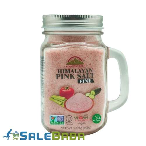 Pink Salt Small Glass Mason Jar with Cork