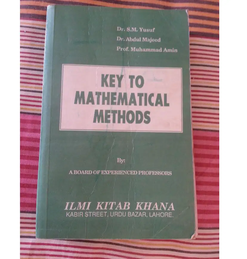 Mathematical methods 3rd edition Key book for BBA/BS students