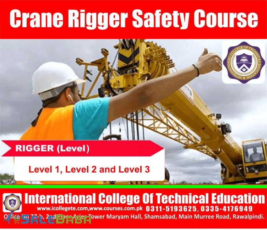 UK DIPLOMA  IN RIGGER LEVEL 3 COURSE IN  RAWALAKAOT