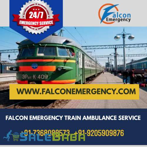 Use Precise ICU Setup by Falcon Train Ambulance Service in Kolkata