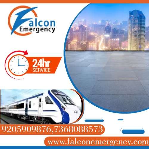 Get the Best and most Affordable Train Ambulance in Patna by Falcon Emergency