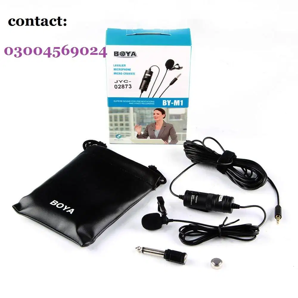Boya By-M1 Professional Collar Microphone new