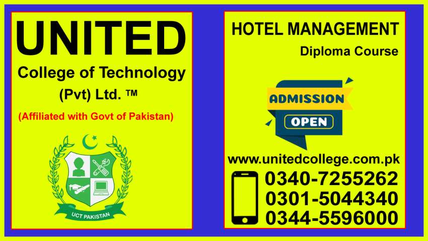 1TOPDIPLOMAACADMYHOTELMANGEMENTKARACHIPAKISTAN