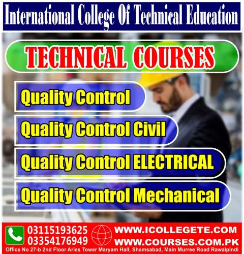 Diploma in Qc Quality Control Civil Course in Rawalpindi Islamabad Pakistan