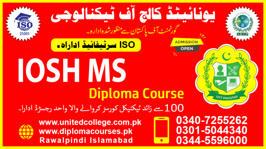 IOSH MS COURSE IOSH OSHA SAFETY COURSE IN RAWALPINDI iSLAMABAD PAKISTAN