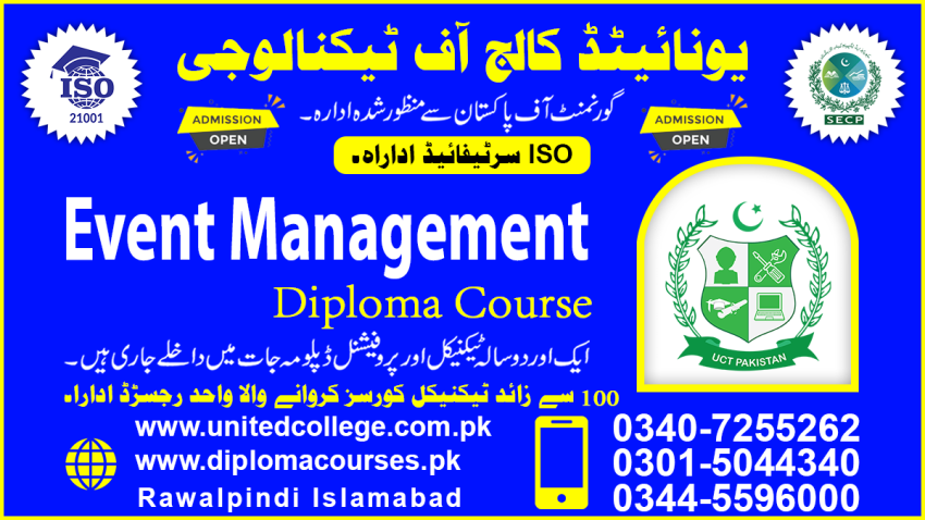 19901SHORTADVANCEPROFESSIONALDIPLOMACOURSEINEVENT MANAGEMENTINBHAWALP