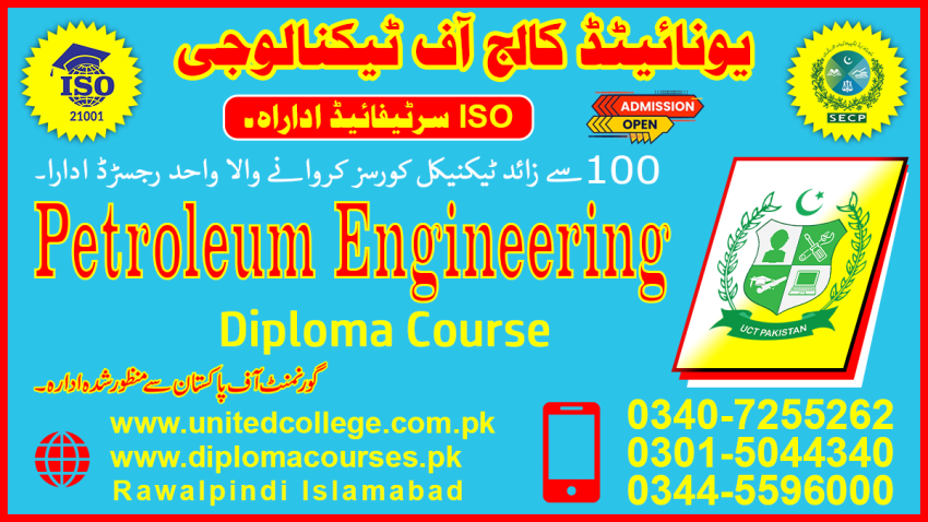 1313DIPLOMACOURSEINPETROLEUM ENGINEERINGINPAKISTANPETROLEUM ENGINEERING