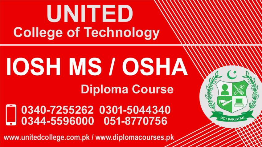 245  IOSH MS  COURSE IN  PAKISTAN  RAWALPINDI  ISLAMABAD